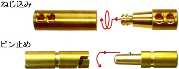 ピン止めタイプ（青色カバー　JA、JB、JC、JDの半田、圧着は黒色カバーです。）
